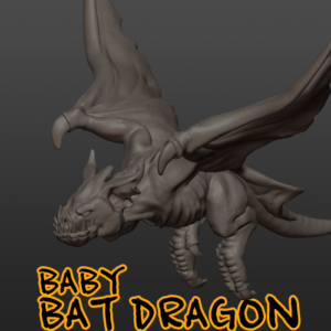 Baby Bat Dragon - TTRPG Miniature