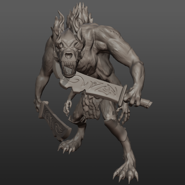 Hyena Demons - TTRPG Miniature - Image 3
