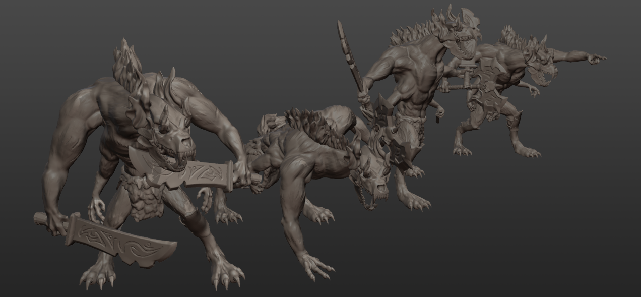 Hyena Demons - TTRPG Miniature - Image 8