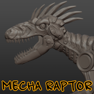 Mecha Raptor - TTRPG Miniature