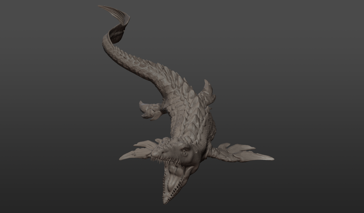 Ancient Mosasaur - TTRPG Miniature - Image 4