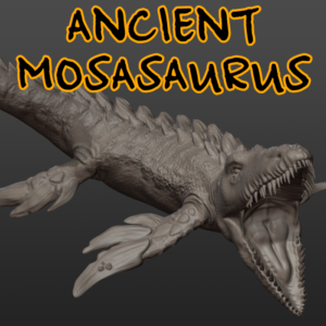 Ancient Mosasaur - TTRPG Miniature