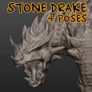 Stone Drake - TTRPG Miniature